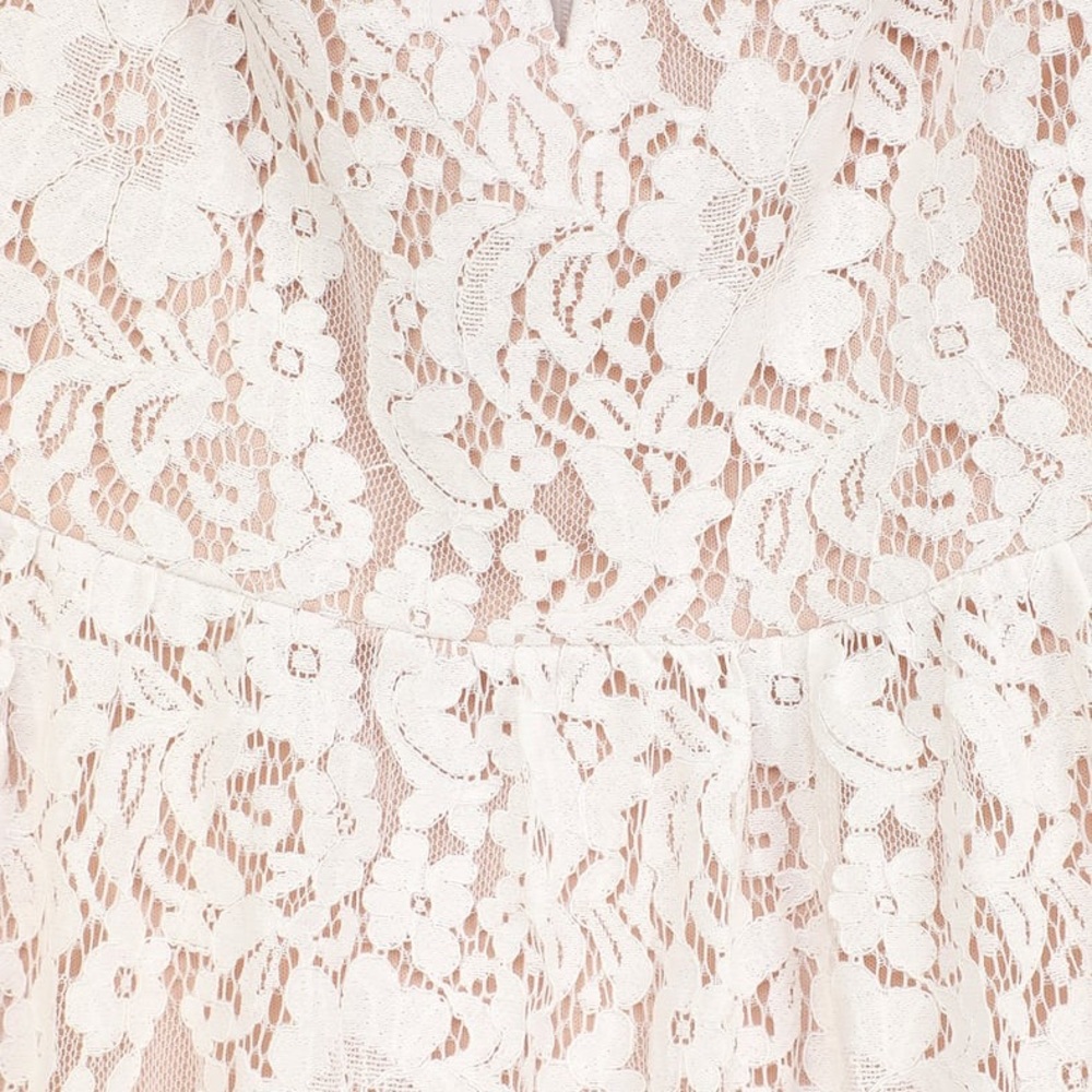 NWOT Lulus Absolutely Stunning White Lace Off-the-Shoulder Midi Dress Small - Picture 4 of 10